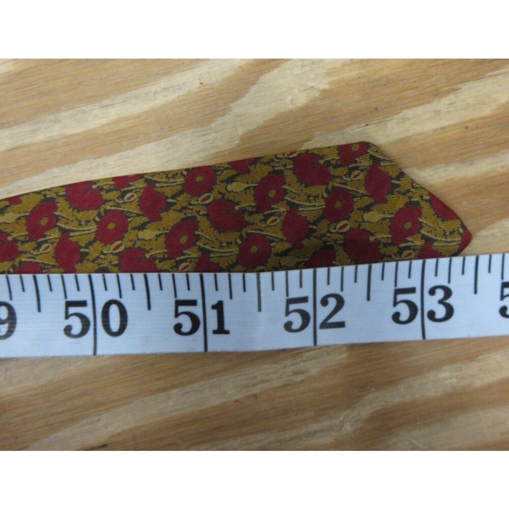 Hermes Neck Tie Yellow Silk Floral Jacquard Woven Formal Designer France - Picture 7 of 8